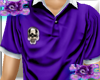 Polo Shirt Skull Purple