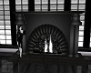 Gray Scale Fire Place