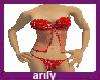 red glitter sleep wear