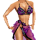 purple& black bikini set
