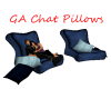 GA Chat Pillow Blue