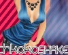 ¢~ Blue Satin Top