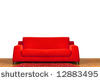 dark red sofa