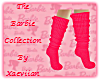 (X) Barbie Pink Socks L