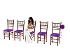 DL}Purple Wedding Chairs