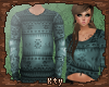 K. Couple Sweater Teal M