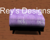 Lavender & Blk Footstool