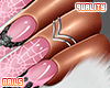 q. Pink Web Nails XL