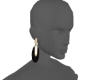 Il black gold earrings
