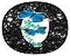 Black glitter Letter O2