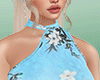 B| Floral Dress Blue