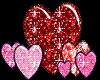 Animated Glittery Hearts