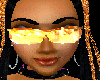 Gold rave glasses