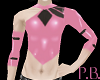 L.Pink Femboy Latex Top