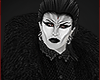 black fur coat
