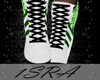 white &greensports shoes