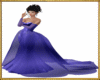 Purple silk gemmed gown