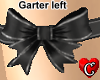 Bow Black Garter left