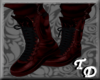*T Leather Boots Red