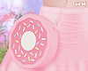 w. Pink Donut Purse