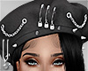 -V- Gothic Beret Black