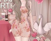 BD bow gown coral
