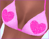 Hearts bikini top