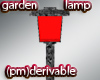 (PM) Red Garden Lamp