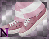 pink white sneakers