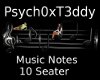 Music Notes - 10 Seater