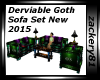 Derv Goth Sofa Set New