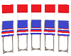 patriotic chairs curved