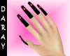 long nails black pinkhea