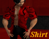 (AMT) Red Print Shirt