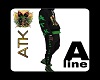 ATK Black N Green Jogger