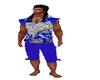 Blue pirate pants
