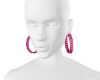 Pink Loop Ear Rings