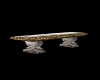 marble/gold bench