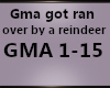 Gma ran over by reindeer