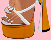 Orange Sandal Heels