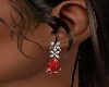 RUBY & DIAMOND  EARRINGS