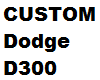 Black custom dodge d300