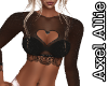 AA Black Lace Heart Top