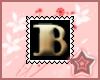 B Letter Stamp