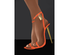 Locked orange heels