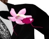 Pink n black mens flower