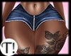 T! Luna Navy Shorts