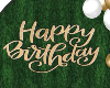 ND| Gold Bday Wall Sign