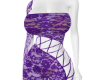 Purple net jumpsuit