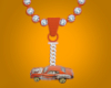 Orange Car Necklace